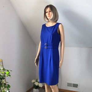 Calvin Klein royal blue midi dress size 10